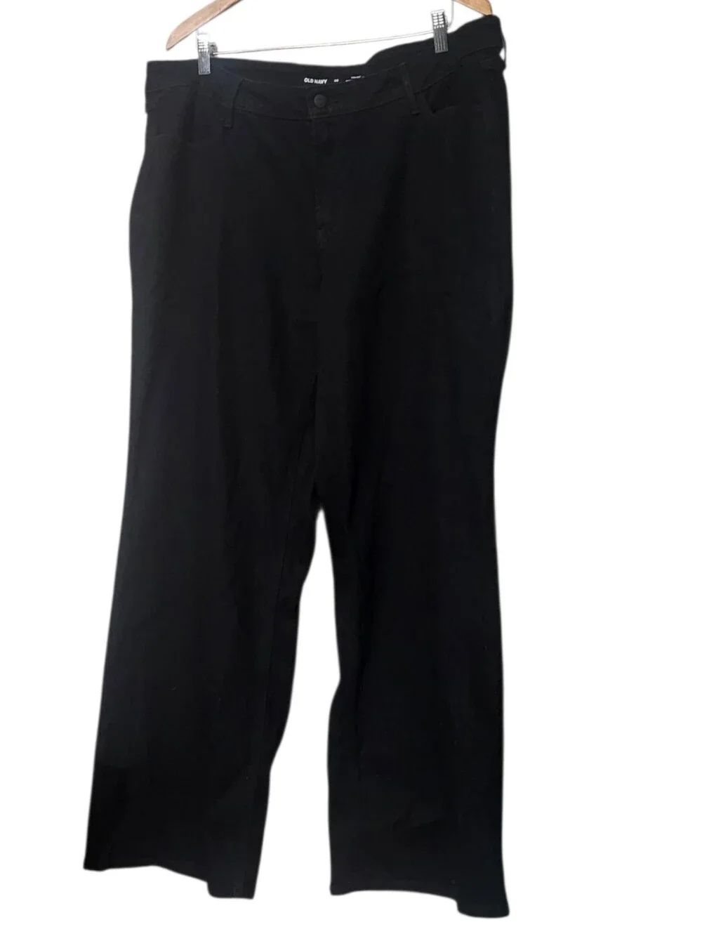 Old Navy High-Waisted Wow Wide-Leg Jeans in Black Size 20 - Picture 3 of 5